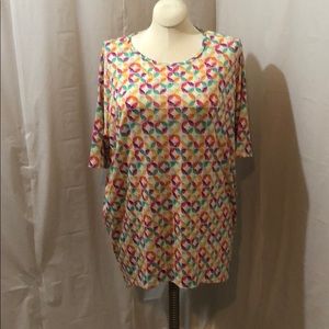 LuLaRoe NWT Size L Colorful Irma Shirt